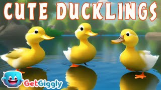 Cute Ducklings Ducks Song for Kids GetGiggly Nursery Rhymes and Kids Songs [upl. by Stern]