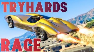 Tryhards Runs From Scramjet After Saving The Innocent In GTA5 Online  rage quits [upl. by Macmahon422]