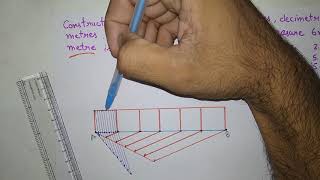 How to draw a diagonal scale in engineering drawing [upl. by Mulcahy443]