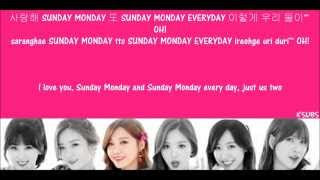 Apink  Sunday Monday Hangul  Romanization  Translations Picture Coded [upl. by Ahtnammas515]