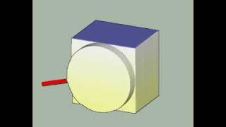 Milling a screw w AXYZ M128 Cylinder OFF Acenter Heidenhain TNC530 Valter Isanderavi [upl. by Calica]