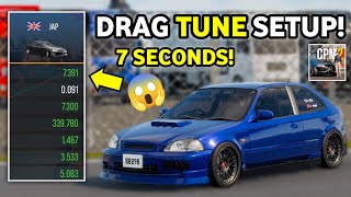 2000HP Honda Civic Drag Tune in CPM2 Car Parking Multiplayer 2 [upl. by Aralc]