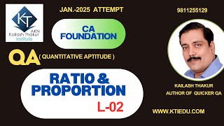 JAN2025 Ratio amp Proporation L 02 07 08 24 1 [upl. by Altis921]