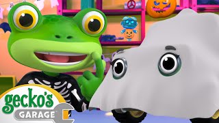 Geckos Spooky Halloween Song Whos The Ghost  Geckos Garage  Truck Cartoons For Kids [upl. by Garceau]