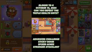 Bloons TD 6 Advanced Challenge October 10 2024 🐵 [upl. by Durward]