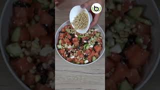 Wassermelonen Salat mit Feta und Oliven [upl. by Ydneh]