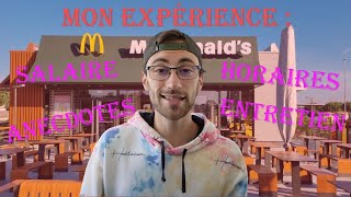 Mon expérience au McDo Salaire Horaires ambiance anecdotes [upl. by Jat]