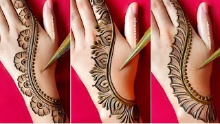 Top 3 stylish back hand mehndi  easy mehndi design  mehndi ka design  mehndi designs  mehndi [upl. by Baptlsta]