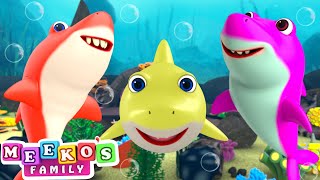 Baby Shark Dance Song🦈😻 Kids Songs and Nursery Rhymes  Meekos Family [upl. by Arriec]