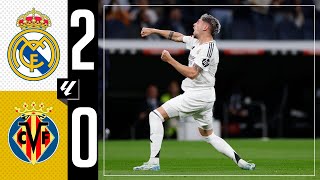 HIGHLIGHTS  Real Madrid 20 Villarreal  LaLiga 202425 [upl. by Ennovyhc]