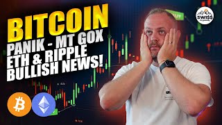 Bitcoin Panik durch Mt Gox ETH amp Ripple bullische News [upl. by Adnertal]