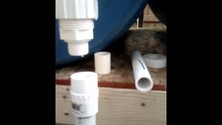 How to connect pvc to pond pump custom fitting [upl. by Sholem]