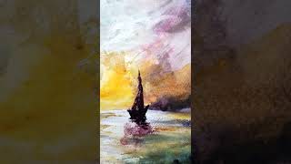 Todays painting watercolourlandscape watercolorpainting landscapepainting landscapepainter [upl. by Sidwel]