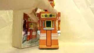 Schylling Chief Robot Windup Tin Space Toy Retro [upl. by Suez125]