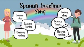 Buenos Días Song con letra Spanish Greetings Song for Kids  Mi Camino Spanish [upl. by Edveh366]