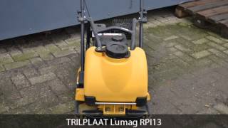 TRILPLAAT Lumag RPI13 [upl. by Ralyat]