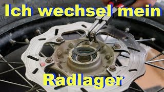 Radlager wechseln mit Fumas  Husqvarna TE 250 [upl. by Dun15]