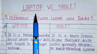 Tablet vs laptopdifference between tablet and laptoplaptop vs tabletटैबलेट और लैपटॉप के बीच अंतर [upl. by Suzi]