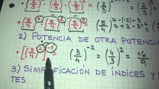 Propiedades de la potenciación y la radicación de fracciones [upl. by Verdie]