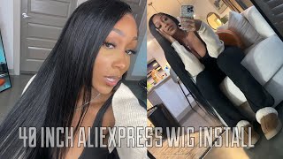 40 INCH WIG INSTALL 250 DENSITY 13x6 LACE FRONT ADDICTIVE HAIR ON ALIEXPRESS 2024 [upl. by Minier]