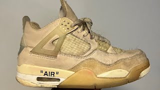 Cleaning The dirtiest Off White 4’s Yet [upl. by Cyndie]