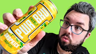 Irn Bru Power Bru 🏴󠁧󠁢󠁳󠁣󠁴󠁿 Dropkick Tropical Review [upl. by Norvun]