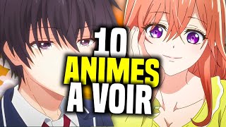 10 ANIMES DE ROMANCE DE DINGUE A VOIR ABSOLUMENT [upl. by Ynogoham]