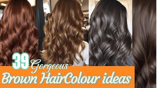 Gorgeous Brown HairColour Trends  Types of trending brown hairColor  stylesforall haircolorideas [upl. by Paris687]