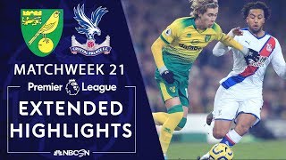 Norwich v Crystal Palace  PREMIER LEAGUE HIGHLIGHTS  1120  NBC Sports [upl. by Gresham]