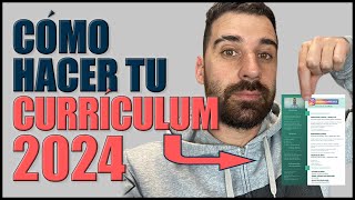 Cómo hacer un BUEN CURRÍCULUM 2024  FÁCIL y rápido  PLANTILLAS  Pasar ATS  Descripción apartados [upl. by Anayeek]