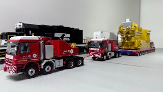 WSI MAMMOET ALE MB ACTROS 8X8 amp DM CAT CG260 16 GAS GENERATORheavyload diecastmasters wsimodels [upl. by Alberic]