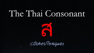 Learn Thai 19 The Consonant ส เสือ [upl. by Yendys]