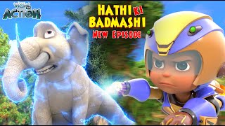 Khatrnak Hathi Vs Vir Fight  New Episode Of Vir The Robot Boy  Hathi Ki Badmashi EP01  S04E01 [upl. by Rosen603]