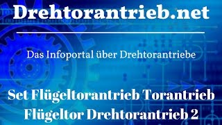 Set Flügeltorantrieb Torantrieb Flügeltor  Tipps und Preisvergleich [upl. by Ludmilla87]