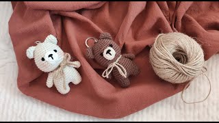 amigurumi ayıcık anahtarlık tarifi 1 Bölüm ayıcık anahtarlık yapımı crochet bear amigurumi bear [upl. by Rasia]