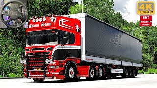 Scania R520 Adwin Stam Realistic Driving on Promods 270 Project Next GenReshade Moza TSW Wheel [upl. by Gorlicki]