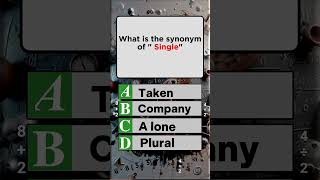 What Is the Best Synonym for Single youtubeshorts shortsviral [upl. by Harrington]