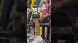 seated calf raises  exercise at gym [upl. by Ephrayim]