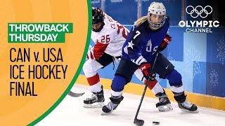 USA v Canada  Womens Ice Hockey Gold Medal Match  PyeongChang 2018  Throwback Thursday [upl. by Alyat]