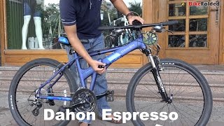 Dahon Espresso D24 Folding Bike  How to Fold and Unfold [upl. by Sennahoj]