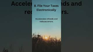 New Personal Tax Tip 8  File Your Taxes Electronically shorts [upl. by Urban]