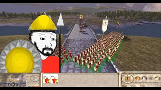 Every Spartan Hoplites Bridge Battle in Rome Total War [upl. by Blinny369]