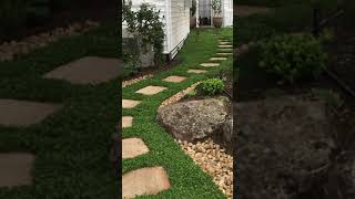 Plant Tiles of native ground cover Dichondra repens were used for an instant professional finish [upl. by Eniffit290]