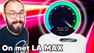 Freebox Ultra  comment jai DÉBLOQUÉ les 8 GIGA de ma connexion FIBRE [upl. by Gerrard]