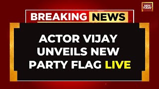 LIVE  Actor Thalapathy Vijay Unveils New Party Flag  Can Vijay Taste Success As Neta [upl. by Markman]