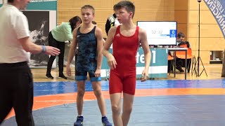 Wrestling  Ringen LM Sachsen 2024 Leipzig Jugend A U17 Freestyle 45 kg Schüßler  Haufe [upl. by Geminius]