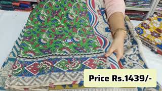 Kalamkari Silk SareesDiwali Offer Price Rs1439Bargavi silks WhatsApp91 94999 21147 [upl. by Bernelle]