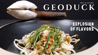 How to Cook the Mysterious Seafood Geoduck  AsianInspired Recipe [upl. by Rosamond]