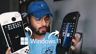 Steam Deck Windows 11 vs ROG ALLY What using windows is like [upl. by Hui28]