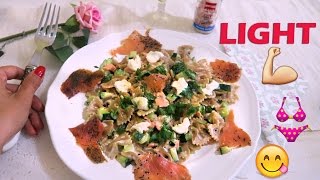 FARFALLE CON quotFINTA PANNAquot 😋 Ricetta FIT 💪 VELOCE e LIGHT   Carlitadolce [upl. by Aridatha]